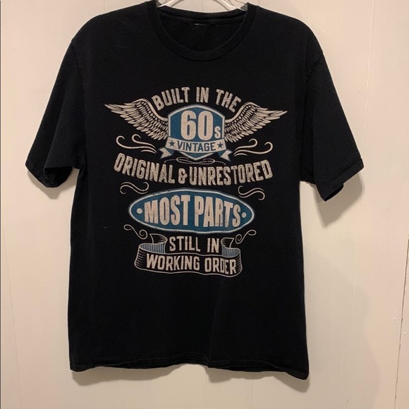 Vintage Black Graphic T-Shirt - Picture 1 of 5